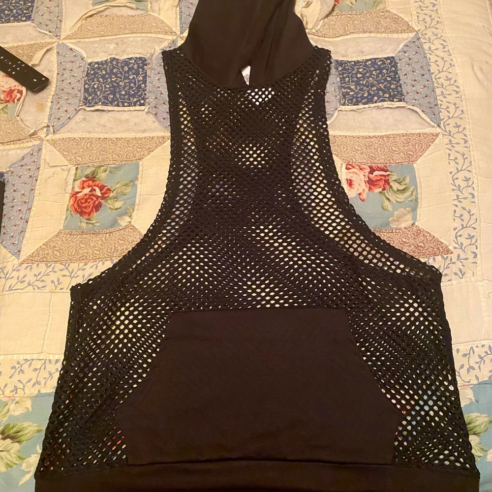 Coofandy Mesh Gym Sweatshirt Hoodie